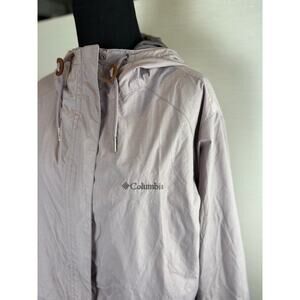 Women's Columbia lavender long XL hooded jacket size XL